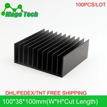 Светодиодный алюминиевый радиатор в виде пластины растут свет радиатор охлаждение Охладитель Fit транзистор IC теплопроводность светодиодный радиатор Электроника