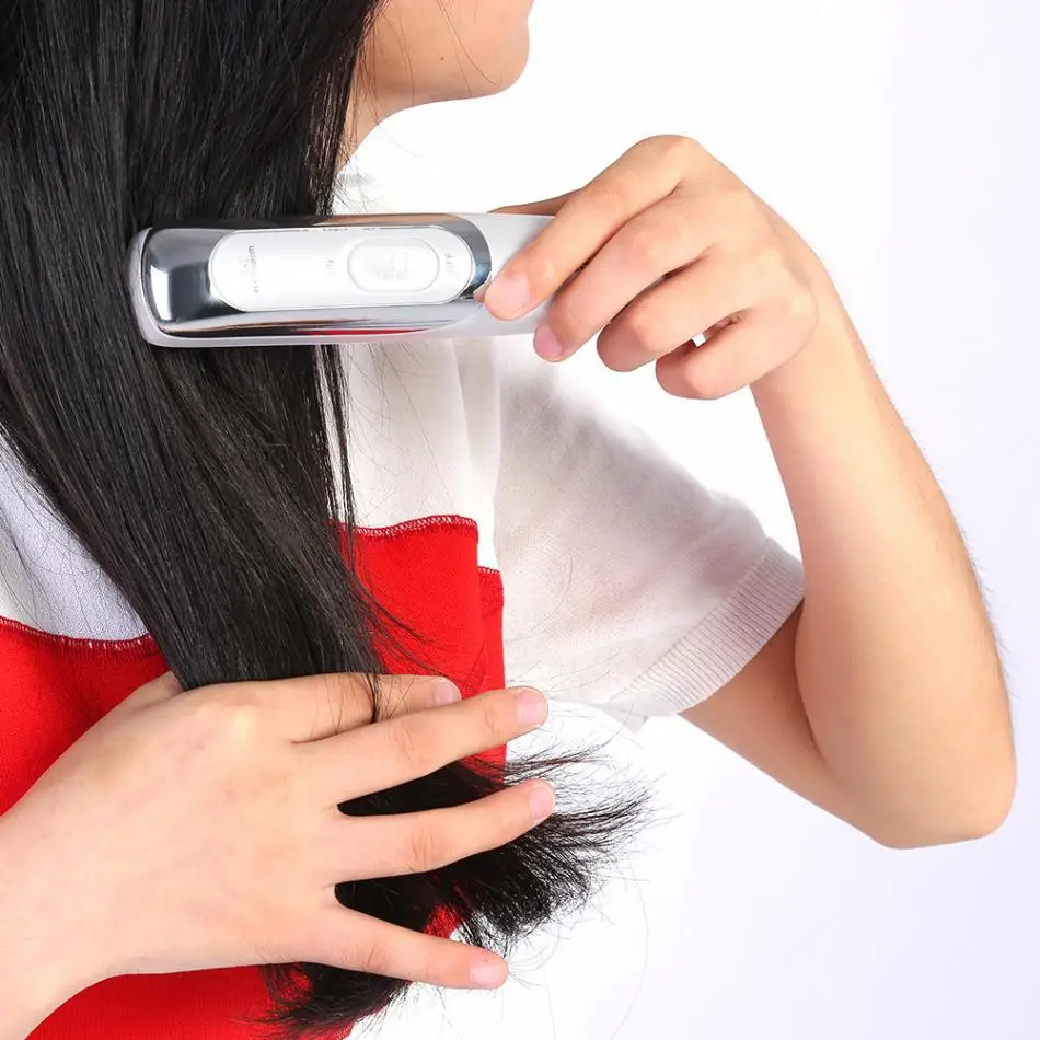 Профессиональная домашняя электрическая инфракрасная щетка для роста волос, массажер для головы, Вибрирующая расческа для распутывания волос, инструменты для укладки волос