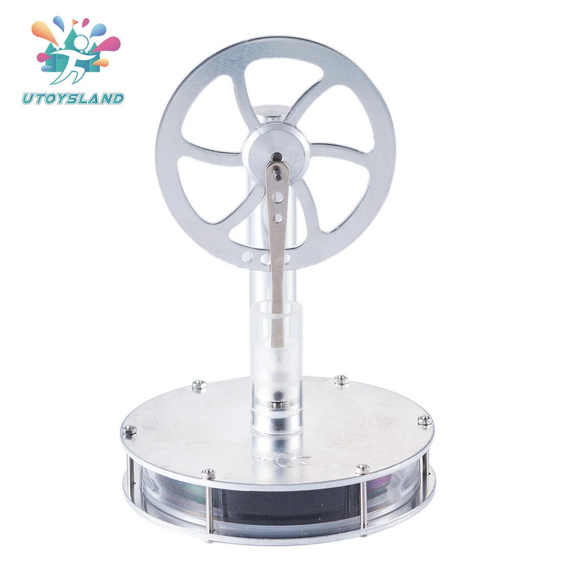 

UTOYSLAND Low Temperature Stirling Engine Magnetic Connection Type Single Link Structure Stem Steam Learning Model Toys