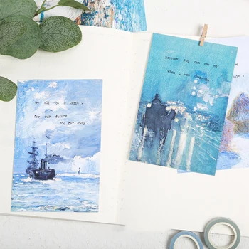 

30pcs Poetry in oil painting design card as Scrapbooking party invitation DIY gift card message card postcard greeting card