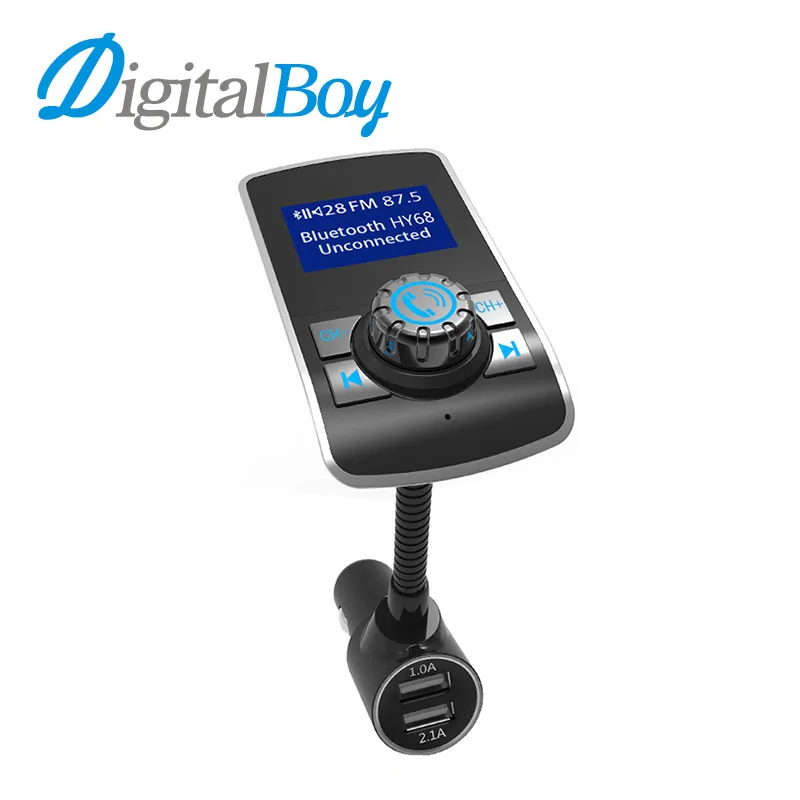 Digitalboy автомобиля mp3 плеер громкой связи Автомобильный fm-трансмиттер модулятор