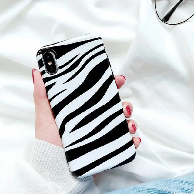 Luxury zebra Soft TPU Silicone Cell Phone Back Cover Skin Case For