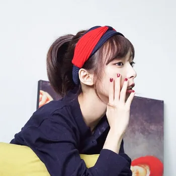 

4pcs/lot Two Color Elastic Headbands For Girls Striped Hair Bands Stretchy Twisted Tuban Chic Style Hair Accessories For Women