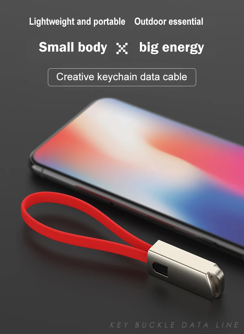 USB кабели для iPhone/type C/Micro USB для samsung S9 S8 USB C многофункциональная цепочка для ключей Портативная зарядка шнур для синхронизации данных зарядное устройство