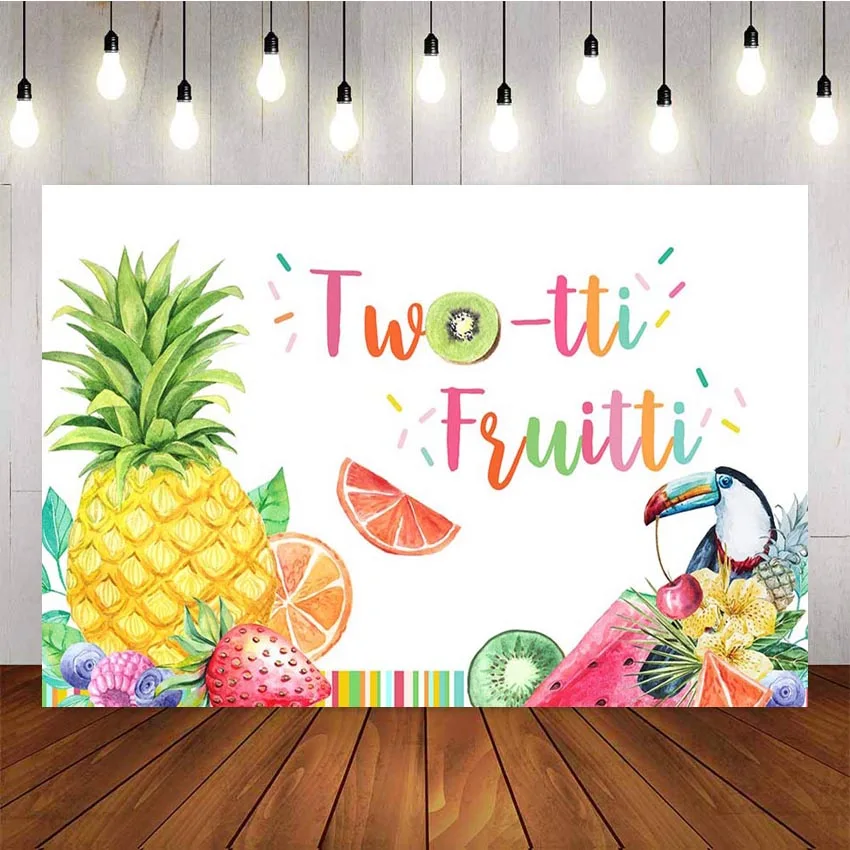 

Fruit Photography background Summer Two-tti Fruitti 2nd Birthday Party Girl Watermelon Strawberry Pineapple Bnner Backgrounds