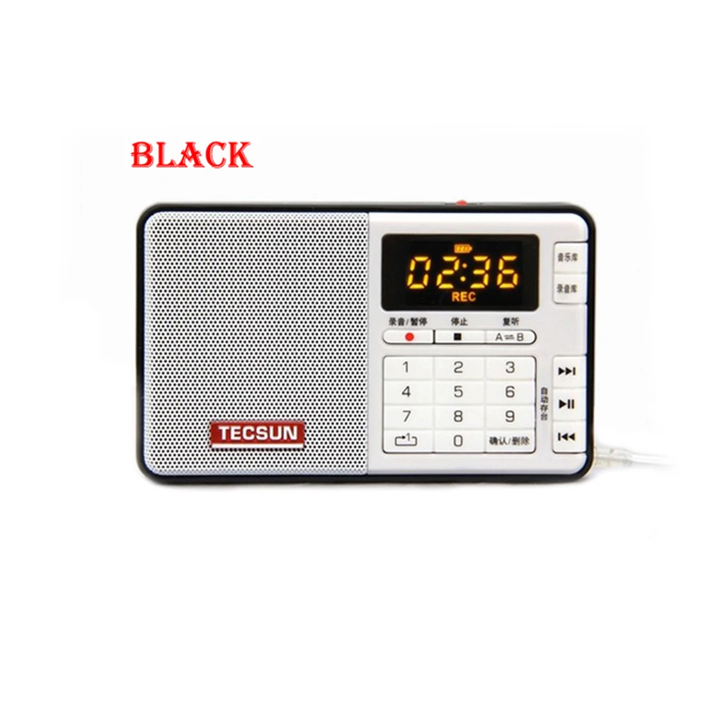 TECSUN Q3 стерео радио карманный размер MP3 плеер FM мини с многоцветным выбором
