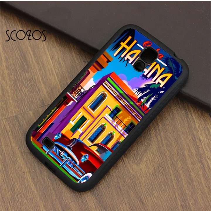 Чехол SCOZOS для сотового телефона с Кубы Гавана чехол samsung galaxy S3 S4 S5 S6 S7 S8 edge note 3 4 5 &amp