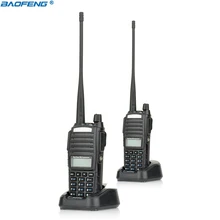 2pcs New Portable Radio Walkie Talkie Baofeng UV-82 With Earphone Button CB Ham Radio Vhf Uhf Dual Band Baofeng UV 82 UV82