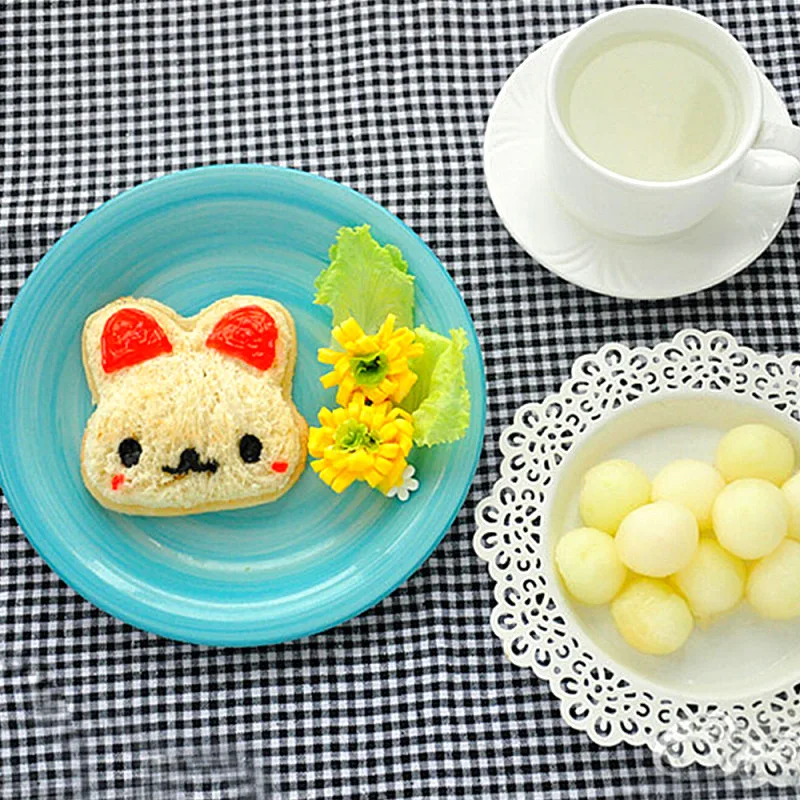 Кухня десерт Прекрасный милый кролик формы Сэндвич Тост Печенье Резак хлеб печенье рельефное устройство торт плесень производитель