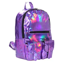 Frauen rucksack 2016 Mochila rucksack Frauen Silber Hologramm Laser Rucksack herrentasche leder Holographische reisetasche Multicolor