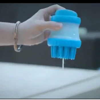 

Dog Bath Brush Cleaning Comb Dog Cat SPA Bath Massage Brush Shampoo Grooming Multifunction Silicone Pet Brush Bath Tools For Dog