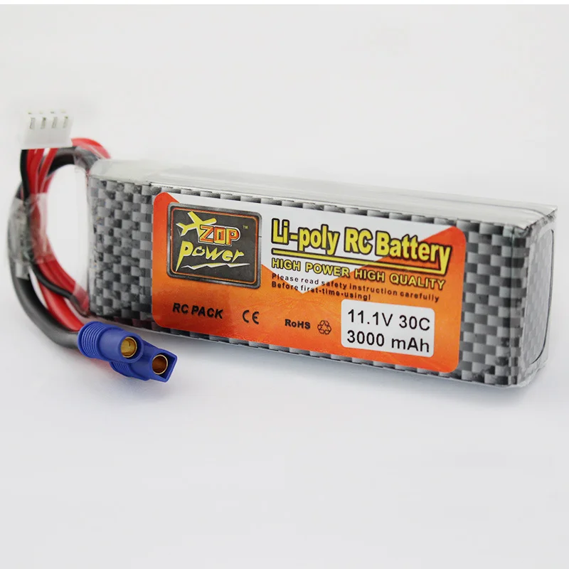 Литий полимерная батарея 11 1 В 3000 мАч 3S 30C EC3 XT60 T Plug Zop Power для Blade 350QX/450 RC вертолет