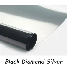 Черная алмазная серебристая односторонняя перспективная солнцезащитная пленка для окон балкона самоклеящаяся оконная пленка бытовая стеклянная пленка