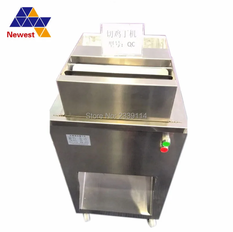 

Easy operation high speed restaurant use chicken meat cutter machine, chicken cube cutting machine