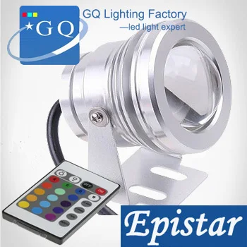 

20pc AC12v DC12V 10W RGB Led underwater Light fountain pool lamp Waterproof