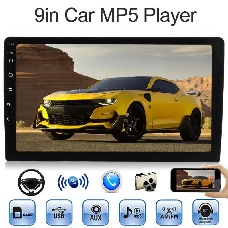 

VODOOL 1din Car Radio Multimedia Player 1 Din 9" Touch Screen Autoradio Bluetooth FM USB Auto Audio Video Stereo MP3 MP5 Player