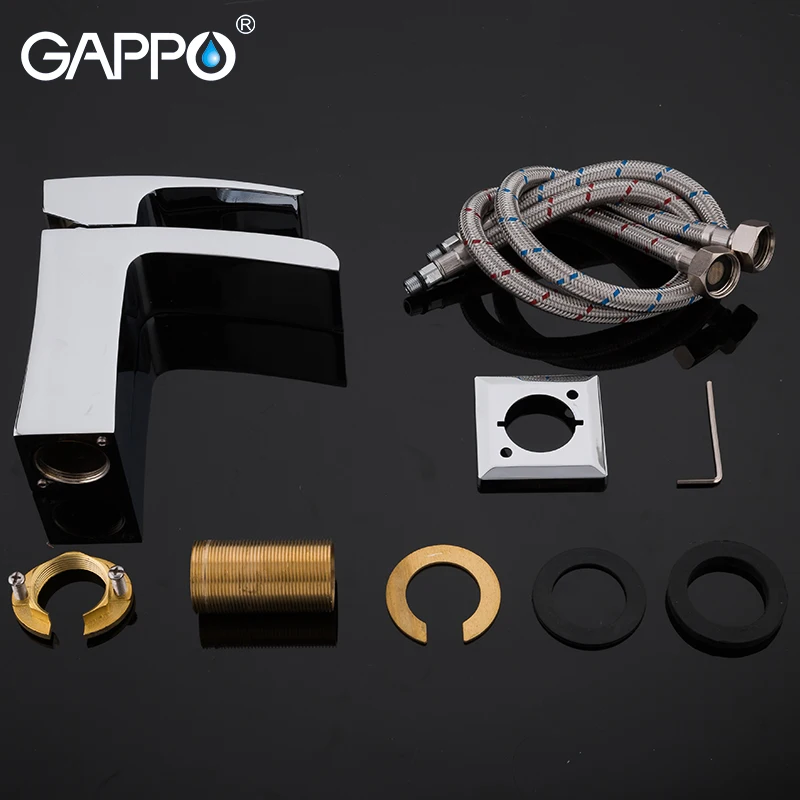 GAPPO хромированный смеситель для раковины настенный ванной комнаты на