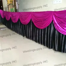 13ft Свадебная вечеринка Таблица Плинтус Таблица боковую крышку с металлическими зажимами