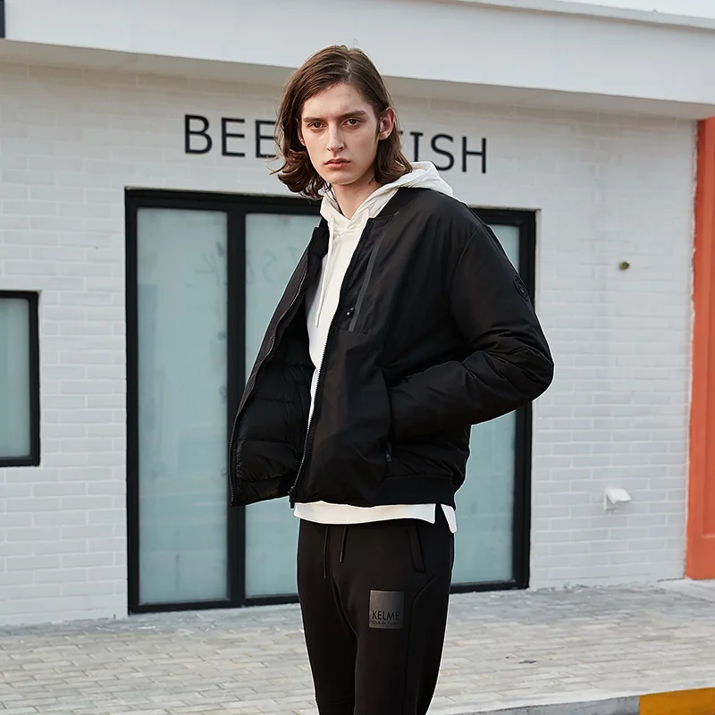 KELME Winter Outdoor Sports Training Down Jacket Snow Men's Thickening