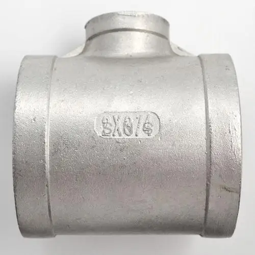 

2"X3/4"X2" Female Tee Threaded Reducer Pipe Fitting Stainless Steel 304 NPT NEW