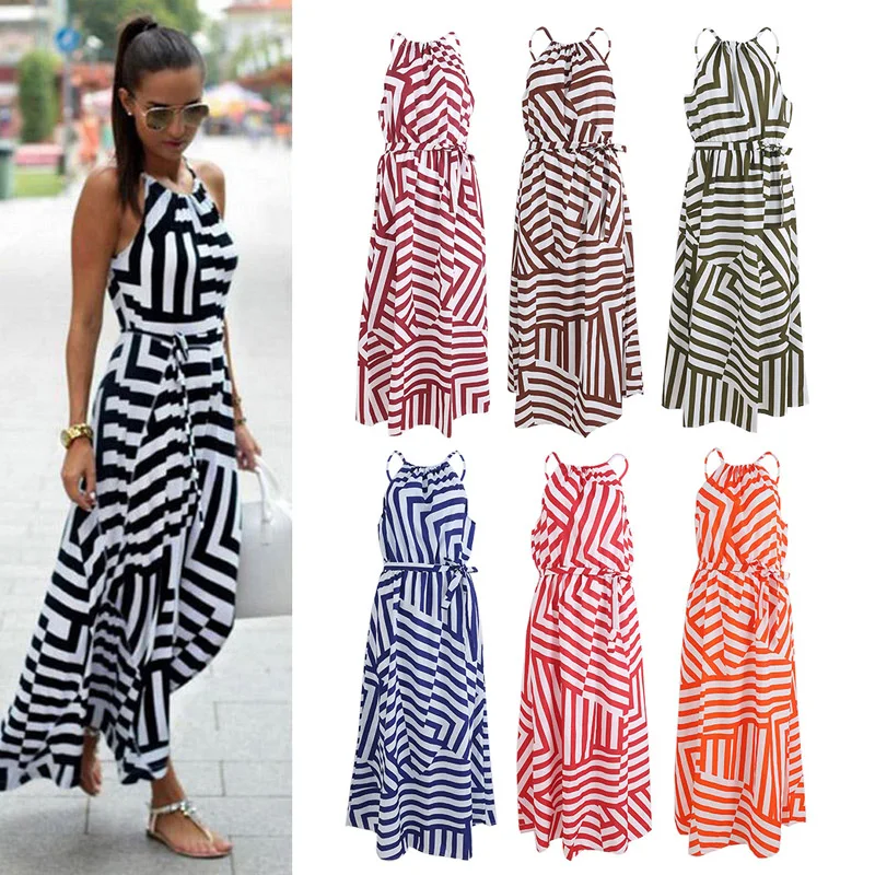 

Women Sexy Summer Dress Boho Maxi Long Dress Beach Dress Sundress