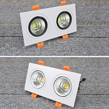 Современный одиночный двойной светодиодный квадратный светильник COB 3 Вт 5 Вт 6 Вт 7 Вт 10 Вт 14 Вт 20 Вт Светодиодный точечный потолочный светильник декоративный потолочный светильник AC80-240V