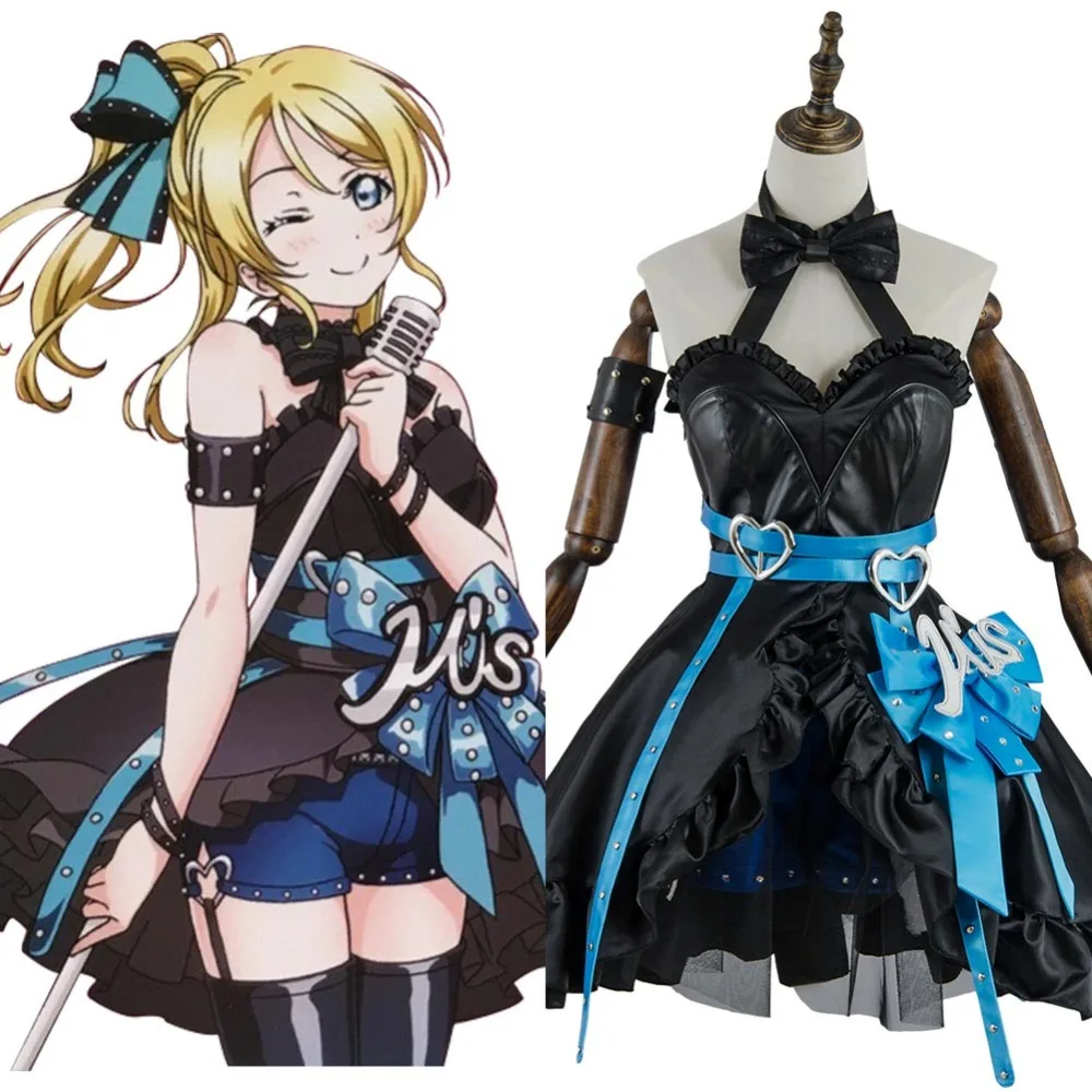 

LoveLive Cosplay Costume Arcade 3rd Gen Eri Eli Ayase Stage Costume Cosplay Dress Outfit Suit