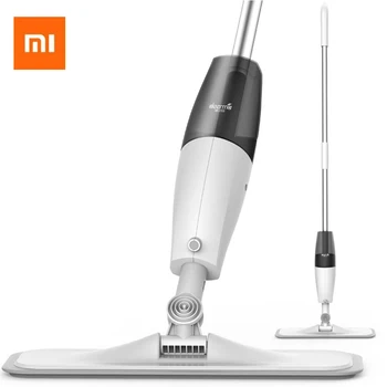 

Hot Xiaomi Mijia Ecological Chain Brand-Deerma Water Spraying 0.7kg Carbon Fiber Cloth 360 Rotation Swiper Mop for Smart Home