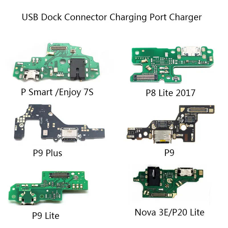 Для huawei P8 Lite P9 Plus P9 Lite P20 Lite Nova 3e USB док-коннектор, зарядный порт зарядное устройство микрофон с гибким кабелем P Smart