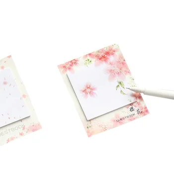 

30pack/lot Sweet Pink cherry blossom Japanese style sticky note paper Paste Memo Creative Notepad New School Supplies