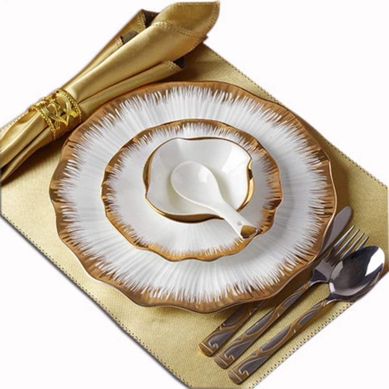 

Steak Plate Western Set Continental Ceramic Decoration Hotel Supplies Sample Room Phnom Penh Creative Set Tableware