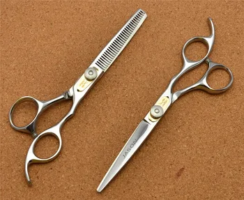 

6 inch Brand Jason TOP GRADE Hairdressing Scissors JP 440C Professional Barbers Cutting Scissors Thinning Shears Hair Scissors