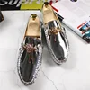 2022 Fashion Young Casual Loafers Shoes Large Size 47 48 Patent Leather Handmade Men Shoes Rubber Non-Slip Driving Men Footwear ► Photo 3/6