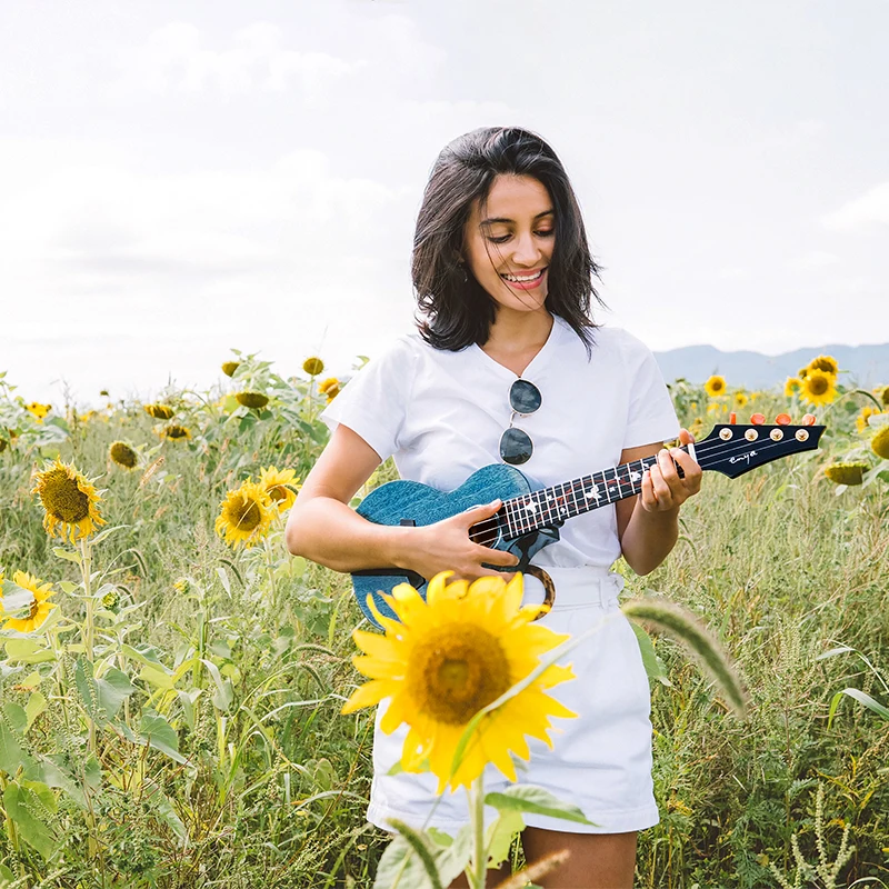 

Enya M6 Ukulele Concert Tenor 23" 26" High Glossy AAA Solid Mahogany Ukelele Acoustic with Pre-amp 4 strings Hawaii mini guitar