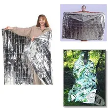 Аварийное спасательное согреться снаряжение спасательное пространство серебряное майларовое термальное одеяло s наружное одеяло обертывание