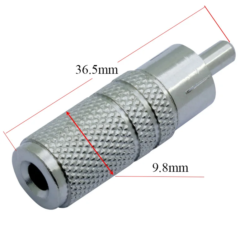 Male Plug RCA to female socket 3.5mm converter