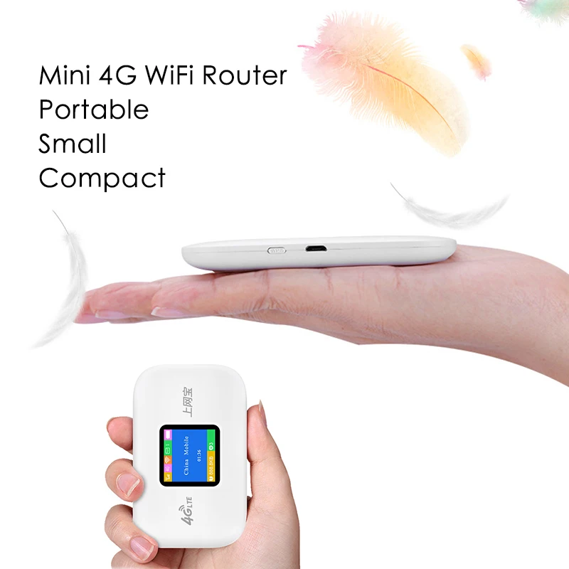 Портативный разблокированный мини роутер 3G 4G 100 Мбит/с Wi Fi для путешествий в