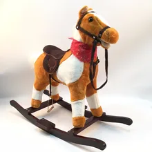 Счастливая жизнь! 3-8 лет Механическая качалка ходячая лошадь езда игрушка для детей Музыка пони игрушки День рождения детей Подарки для мальчиков и девочек