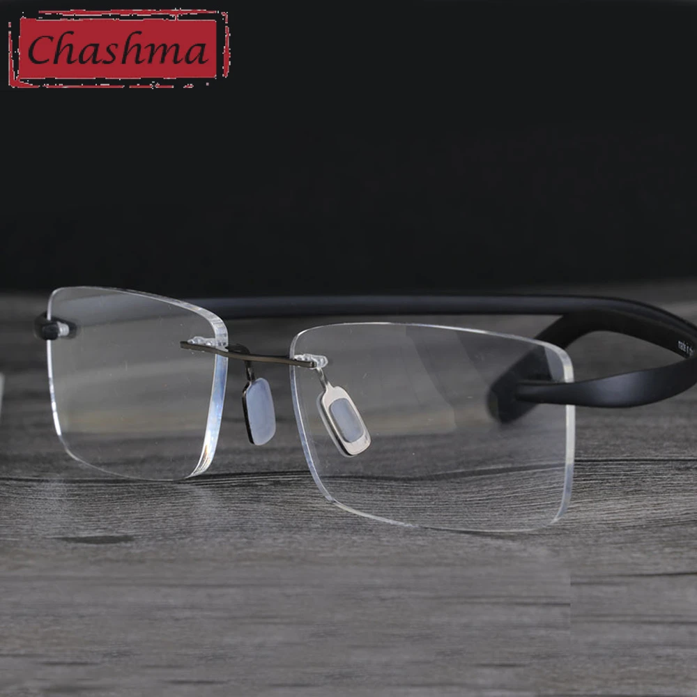 Chashma Brand Designer Rimless Optical Reading Glasses Women and Men  Fashion Glasses for Read