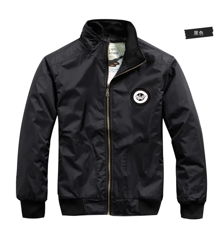 

2018 Spring Autumn Men Bomber Jacket Army Green Military Pilot Jacket Men's Autumn Air Force Flight Jacket Coat