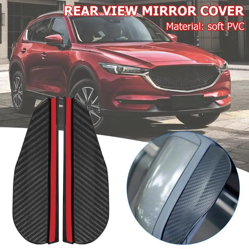 2 x Rear View Side Mirror Visor Sun//Rain//Snow Shield Pieces Waterproof Universal