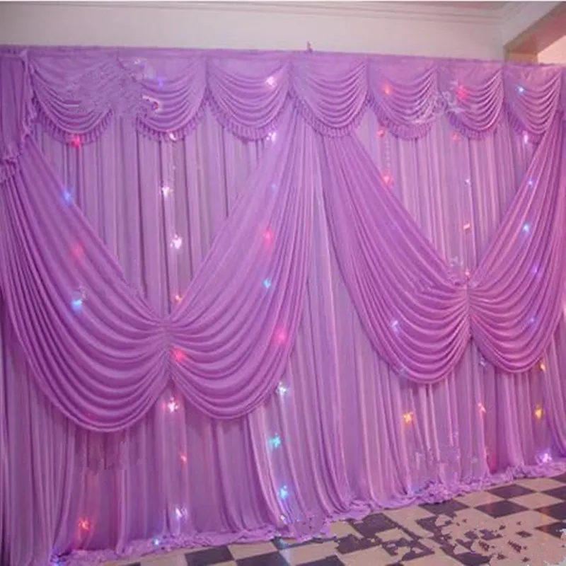 Party Decoration Romantic Purple 10ft*20ft Wedding Stage Backdrop