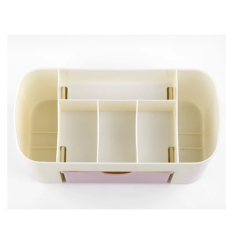 

Handheld Desktop Plastic Storage Box Makeup Jewelry Scissors Organizer Nail Polish Pen Container Manicure Tool Case