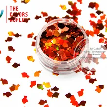 Tca400 лазер оранжевый Цвет Золотая рыбка 6 мм Размеры блеск пыли, зеркальный блеск для ногтей, tatto, книги по искусству и другие украшения