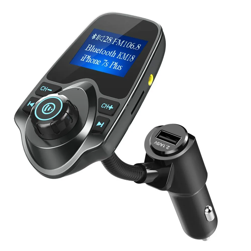 Bluetooth FM Transmitter Car Mp3 Player Hands-free Bluetooth Car Kit Wireless FM Modulator USB Car Charger Aux Port