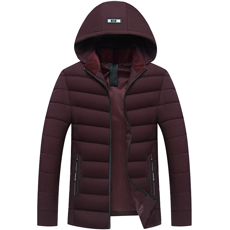Новое поступление, большие размеры, XL-5XL, толстовка с капюшоном, зимняя мужская куртка, утолщенная, повседневная, с хлопковой подкладкой, пальто, осенние мужские парки, HMY30