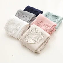 Новинка весны года, корейские кружевные леггинсы для маленьких девочек, детские штаны