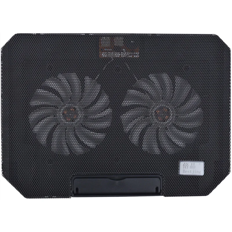 

Bestjing Laptop Cooling Pad 11-15.6 inch Notebook Cooler Stand Steel Mesh Panel with 2USB Fans Type-c to USB Cable Drop Shipping