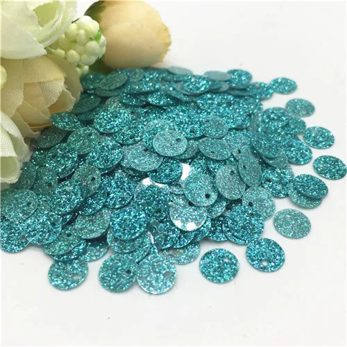 Glitter light blue Блестки 6 мм блестки плоские круглый из ПВХ Блестки пайетками DIY шитье Свадебное Ремесло дизайн ногтей Дети Diy Аксессуары 1600 шт(20 г - Цвет: Glitter light blue