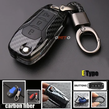 

Auto Key Shell Carbon Silicone Protection Decoration Car Key Case Cover Keychain for Ford Escort Mondeo Everest Ranger Fusion